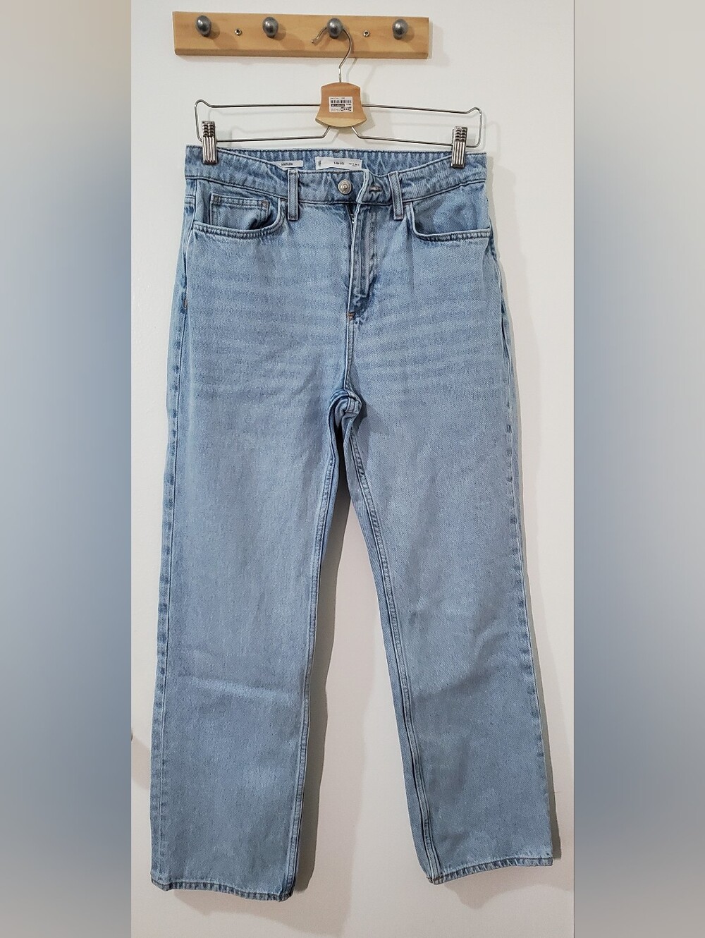 Mango Light Wash Matilda Straight-Leg Jeans